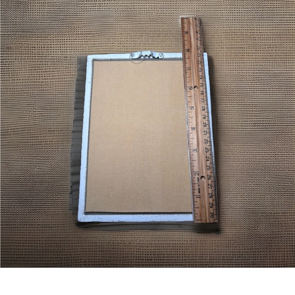 Charming Cow Embroidery Wall Art - White Frame - Picture 5 of 6